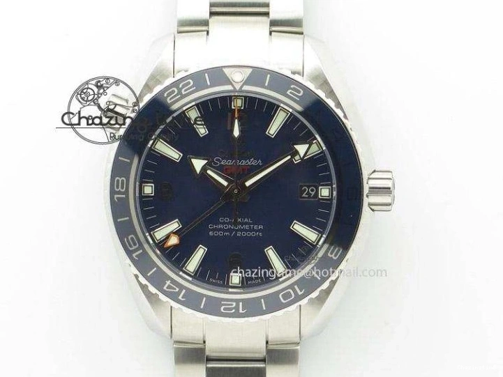 0423 Sleek Planet Ocean Professional Ceramic Bezel 42mm 1:1 MK Best Edition Silver Markers On SS Bracelet A 8085